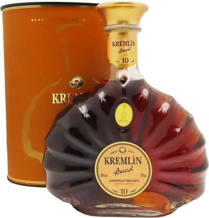 Kremlin Award Armenian Brandy 10 Year Old 750ml