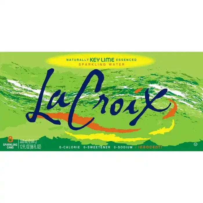 La Crorx Key Lime Sparkling Water 12 oz 8 pack cans