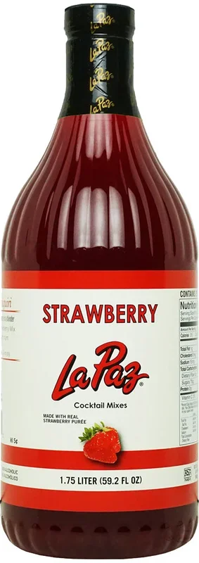 La Paz Strawberry Margarita Mix 1.75L