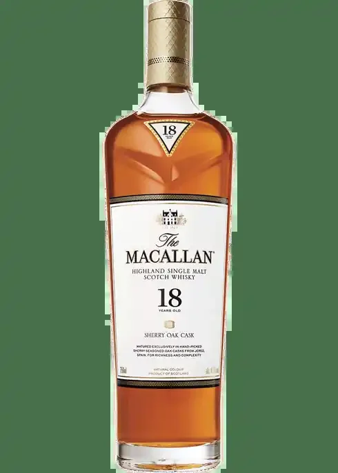 Macallan Highland Single Malt Scotch Whiskey 18 Year (750ml)