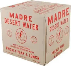 Madre Desert Water Mezcal With Natural Flavours And Sparkling Water Prickly Pear And Lemon 12oz 4pack