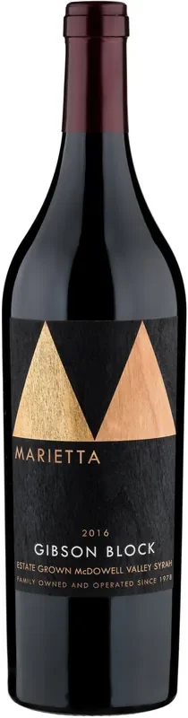 Marietta Cellars Syrah Gibson Block 2016 750ml
