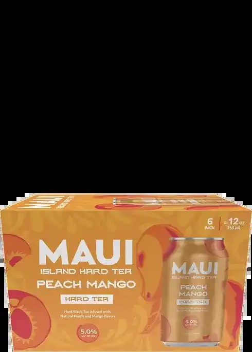 Maui Peach Mango Hard Tea 12oz 6pk Cans