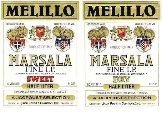 Melillo Marsala Fine I.P. Sweet 1.00L