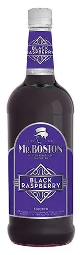MR BOSTON BLACK RASPBERRY LIQUEUR 1 l