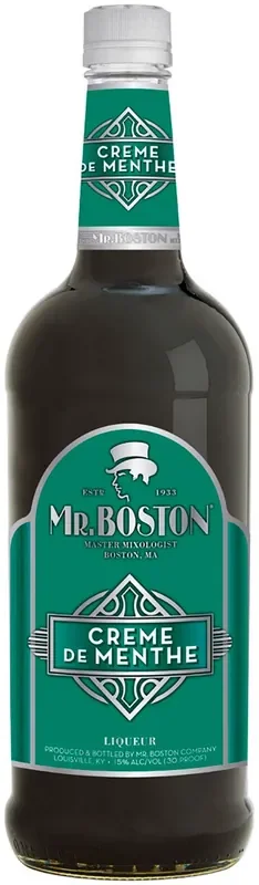 MR BOSTON CREME DE MENTHE GREEN 1 l