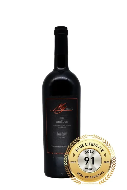 My Story Malbec Bourbon Barrels Aged Small Batch Paso Robles 2018 750ml