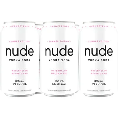 NUDE VODKA SODA WATERMELON 6 CAN