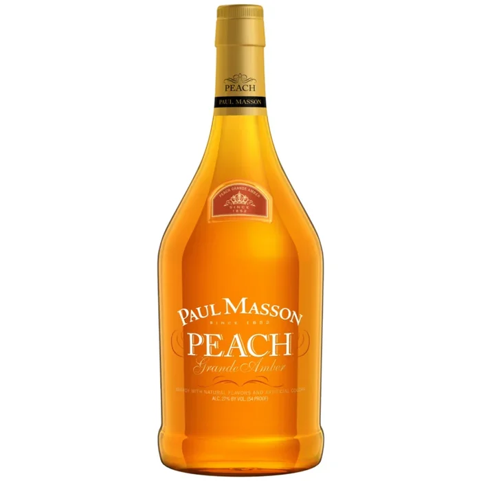 Paul Masson Peach Flavored Brandy Grande Amber 54 1.75 L