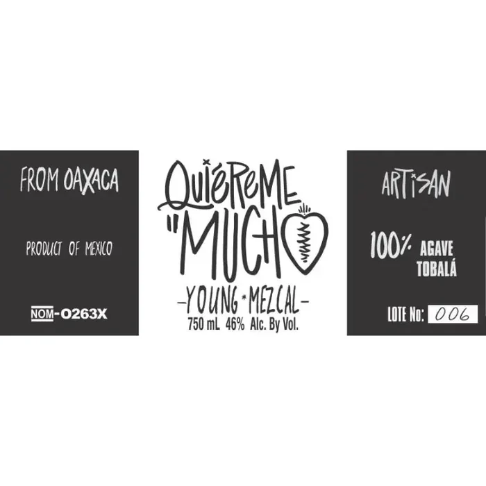 Quiereme Mucho Mezcal Tobala 750ml