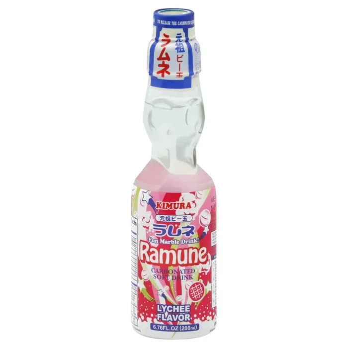 Ramune Carbonated Drink Lychee 200ml