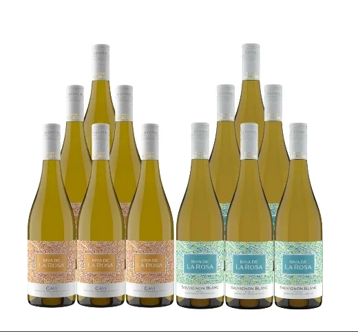 Riva De La Rosa Gavi And Savignon Blanc 2023 750 ML(12 Bottle)