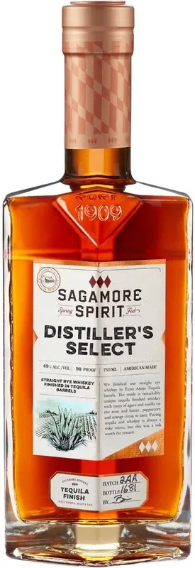 Sagamore Spirit Rye Whiskey Tequila Finish Distiller‘s Select 750ml