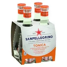 Sanpellegrino Tonic Water Citrus 6.75oz 4 Pack Bottles
