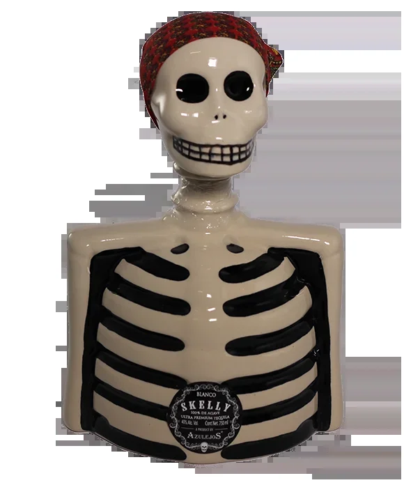 Skelly Blanco Ceramic Tequila 750ml