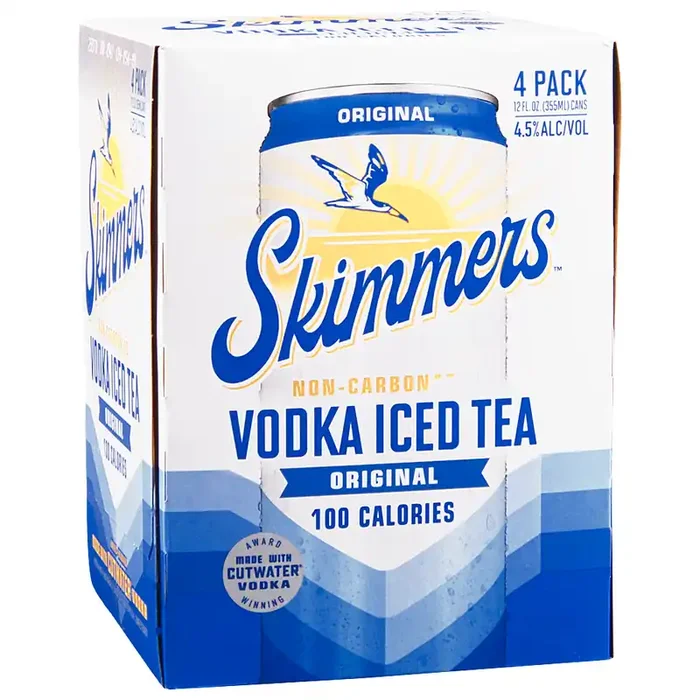 Skimmers Vodka Iced Tea Original 12oz 4 Pack Cans