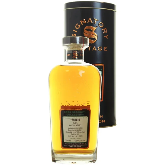Tamdhu Sherry Butt 8 yrs Speyside Cask Strength Signatory Single Malt Scotch Whisky