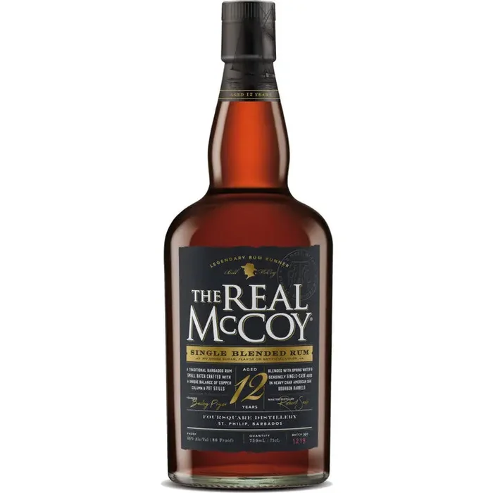 The Real Mccoy Aged Rum Single Blended 12 Year Old