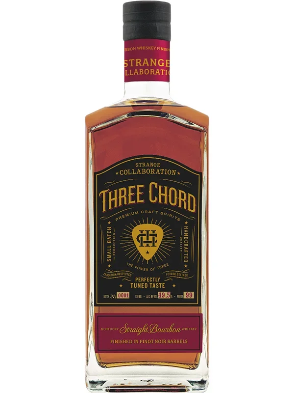 Three Chord Strange Collaboration Bourbon Whiskey Finished in Pinot Noir Barrels