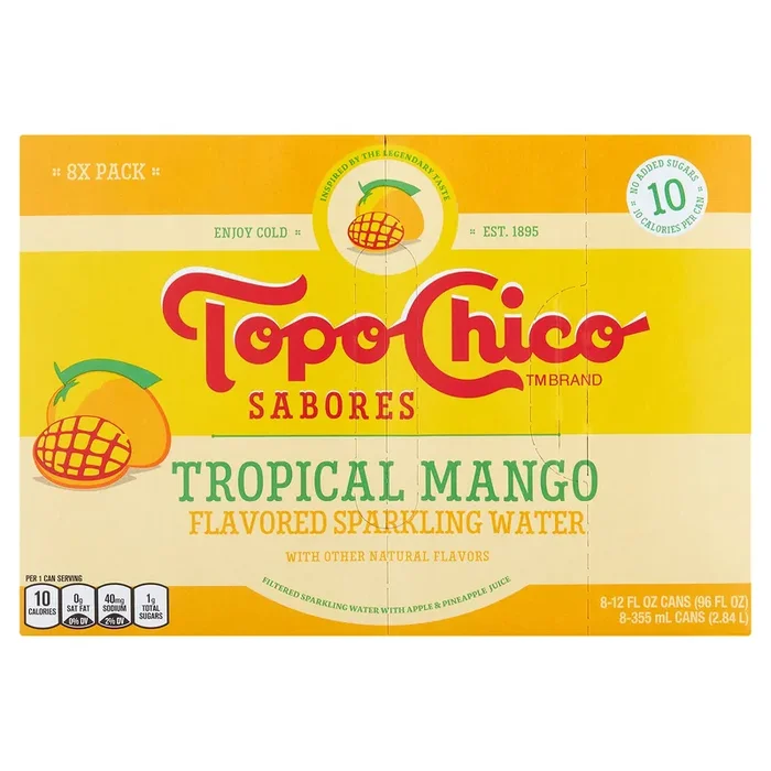 Topo Chico Tropical Mango 12oz 12 Pack Cans
