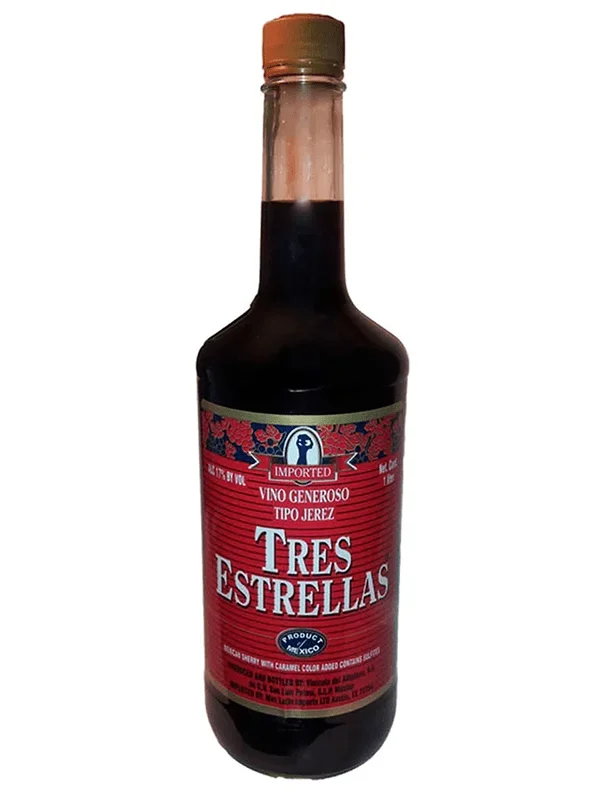 Tres Estrellas Jerez Mexican Sherry Liqueur 1L