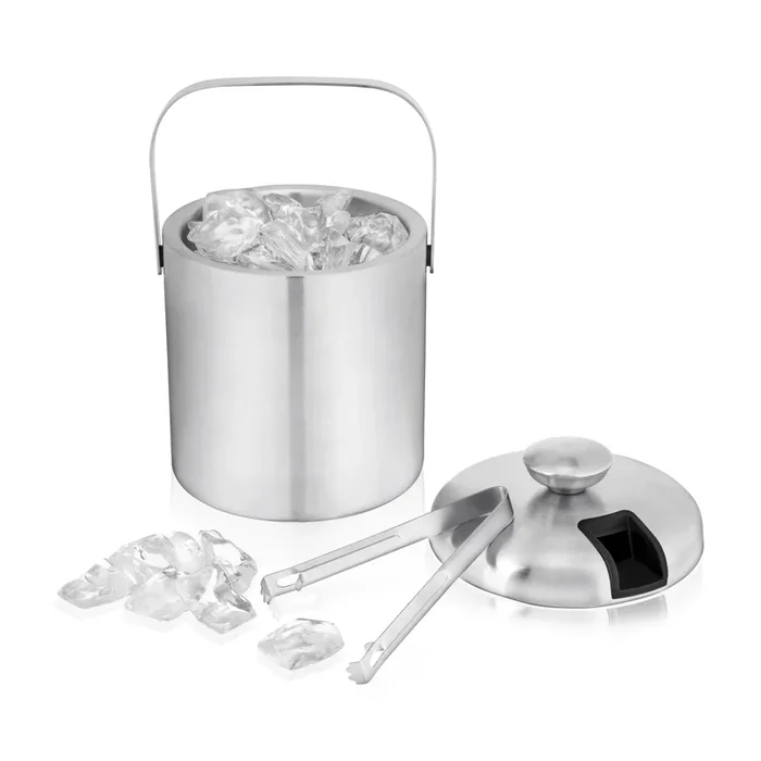 True Ice Bucket with Tongs