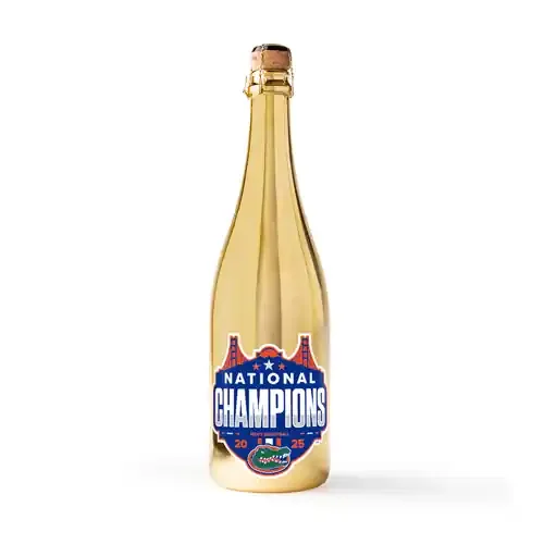 University of Florida Collection 2025 National Champions Metallic Gold Bubbly – 750 ML