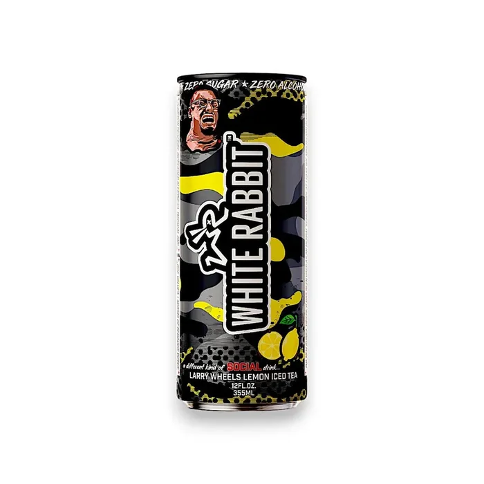 White Rabbit Lemon Ice Tea Kratom Seltzer 12oz Can