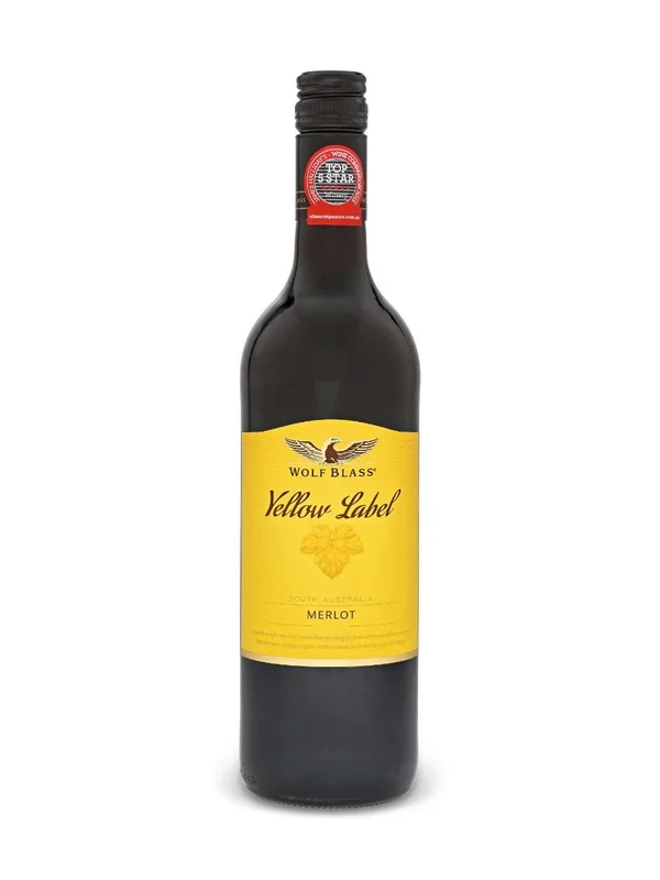WOLF BLASS YELLOW LABEL MERLOT 750 ML
