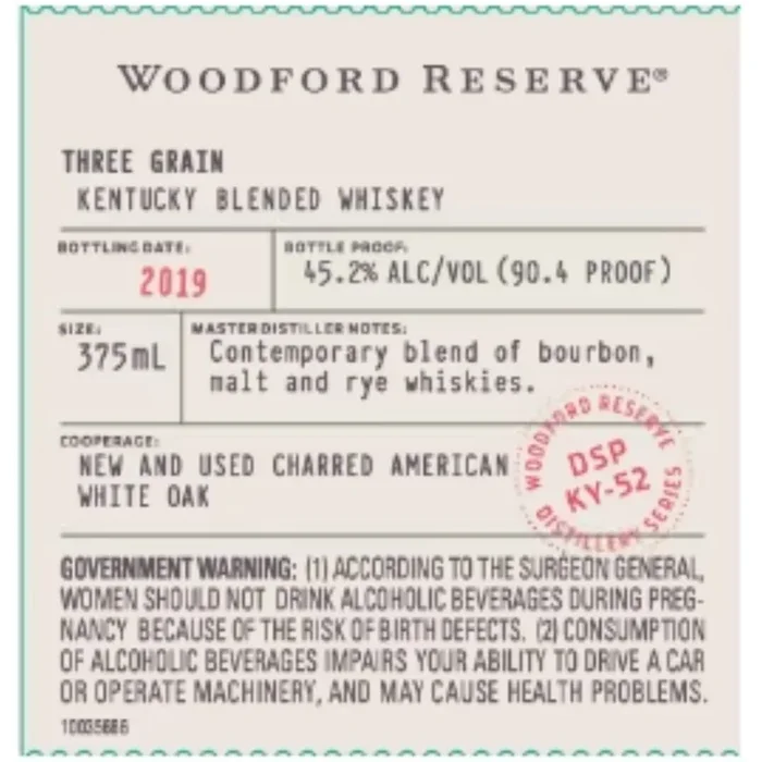 Woodford Reserve Three Grain