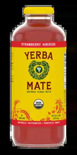 Yerba Mate Strawberry Hibiscus 16oz Bottle
